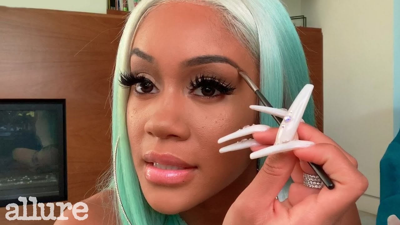 Saweetie's 10 Minute Touch Up Beauty Routine | Allure
