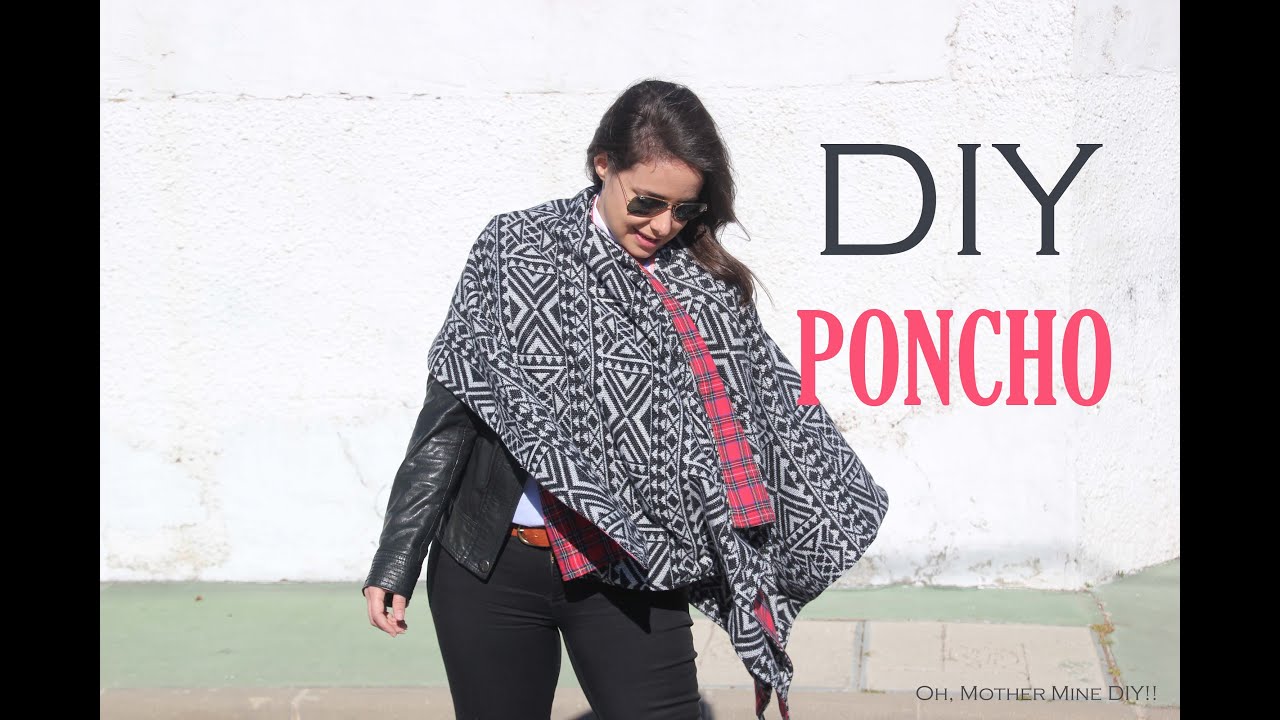 DIY Poncho Reversible