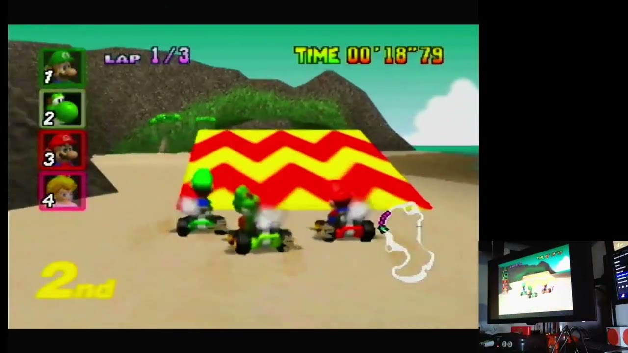 Mario Kart 64 Mushroom Cup 100cc Nintendo 64 (N64) Original Hardware (PAL)