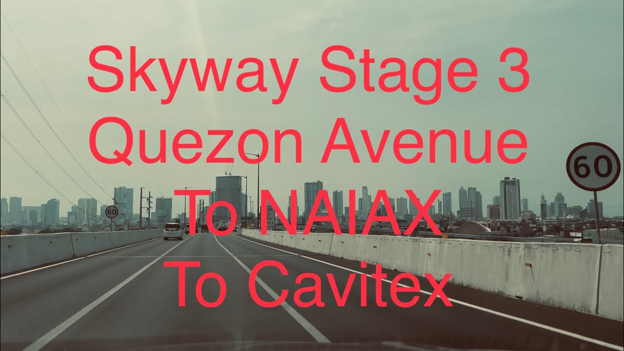 Въезд на 3-ю эстакаду Skyway с проспекта Кесон в южном направлении к NAIAX и далее к CAVITEX.