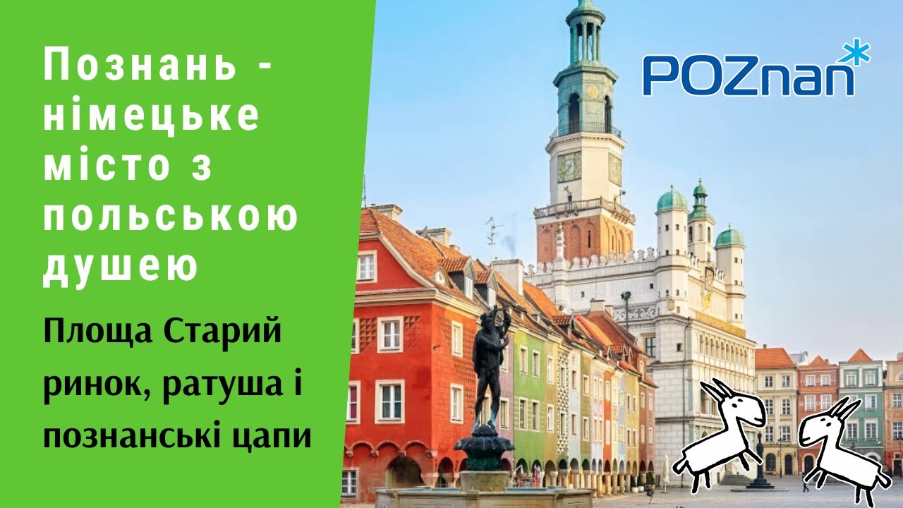 Познань - німецьке місто з польською душею. Площа Старий ринок, ратуша і познанські цапи | Протизавр