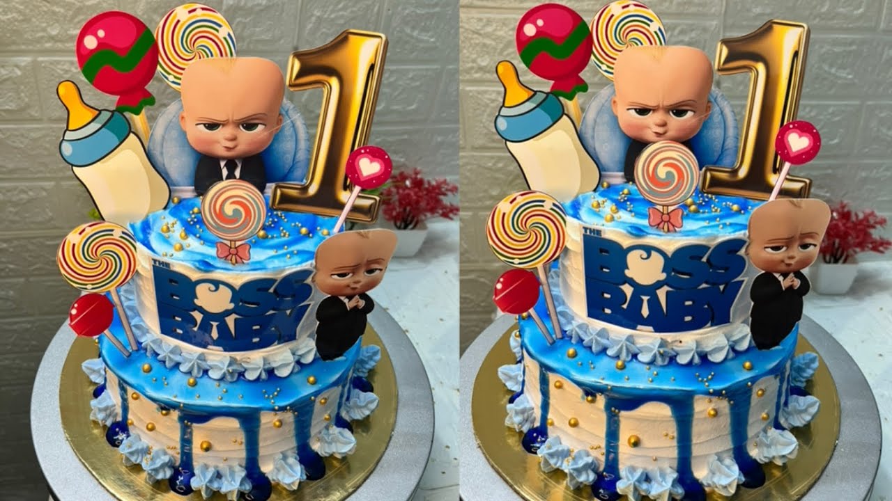 How to make 1st Birthday cake for Baby Boy 👼🏻🎂| @MadeByVidhi 