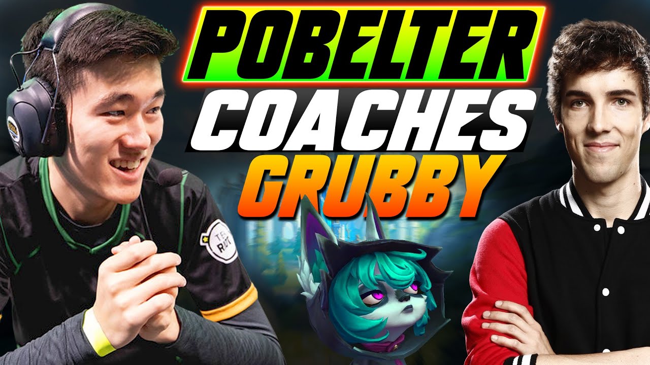 Pobelter COACHES Grubby on FIRST VEX GAME - League Of Legends