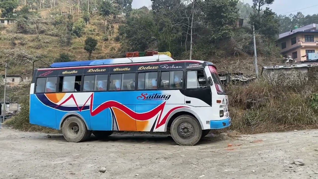 Jadibuti Buspark to Lisankhupakhar ward no 3 Ghichhet Usidum ! Public Bus