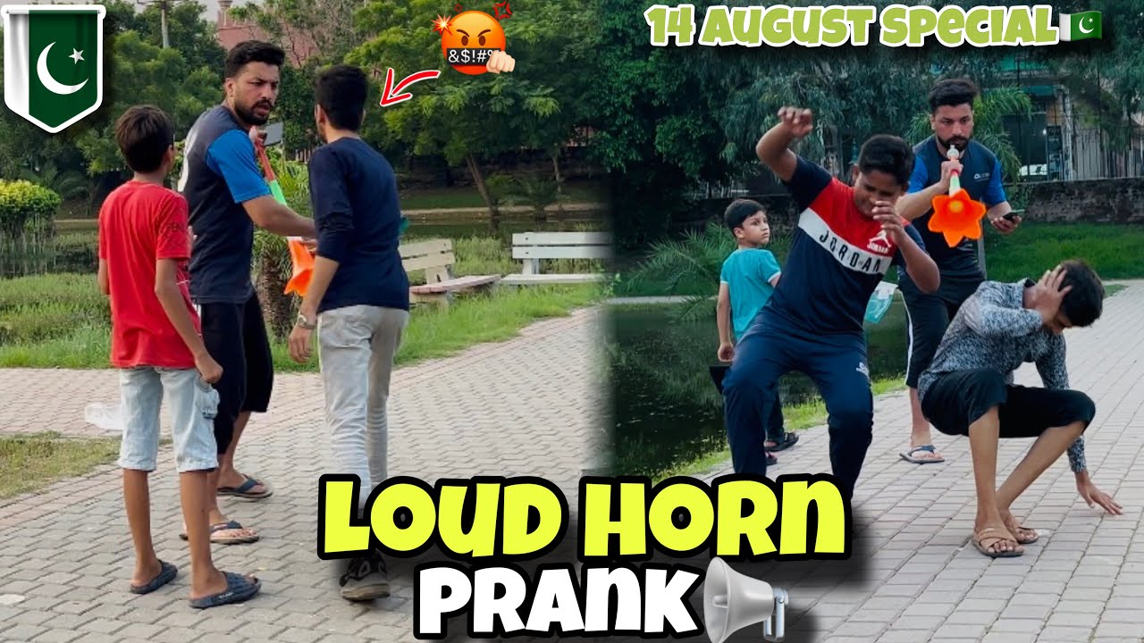 Loud Horn Prank 📢 ||14 August special ||🇵🇰😂.    Lariii ho gii😡