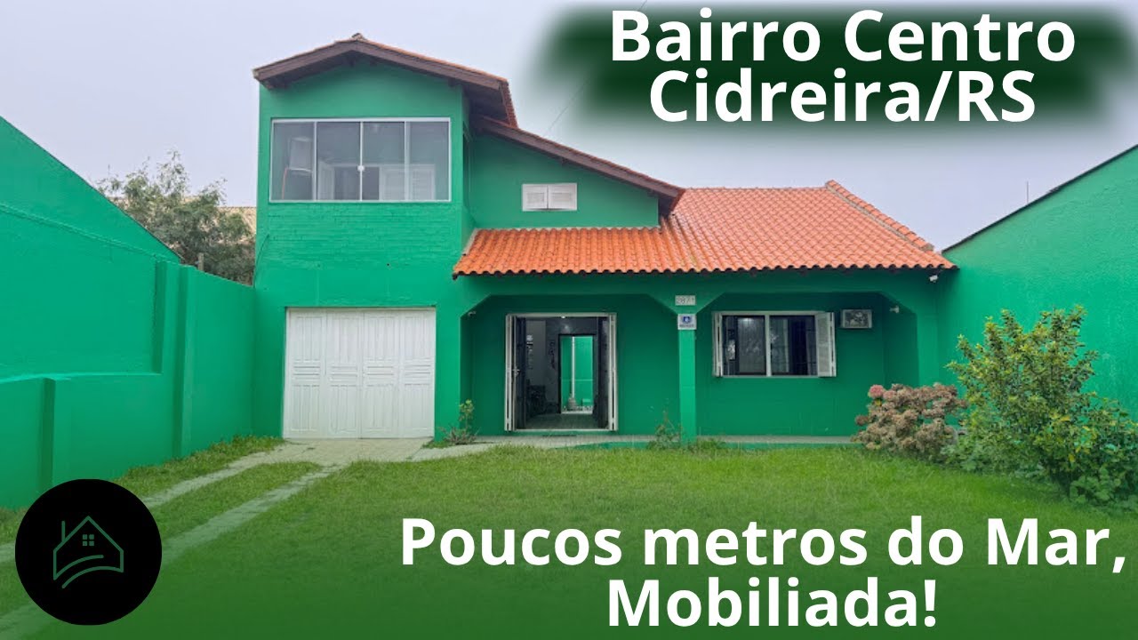 R$ 280.000,00 Casa com 4 Dormitórios, Mobiliada, a poucos metros da Beira Mar em Cidreira/RS