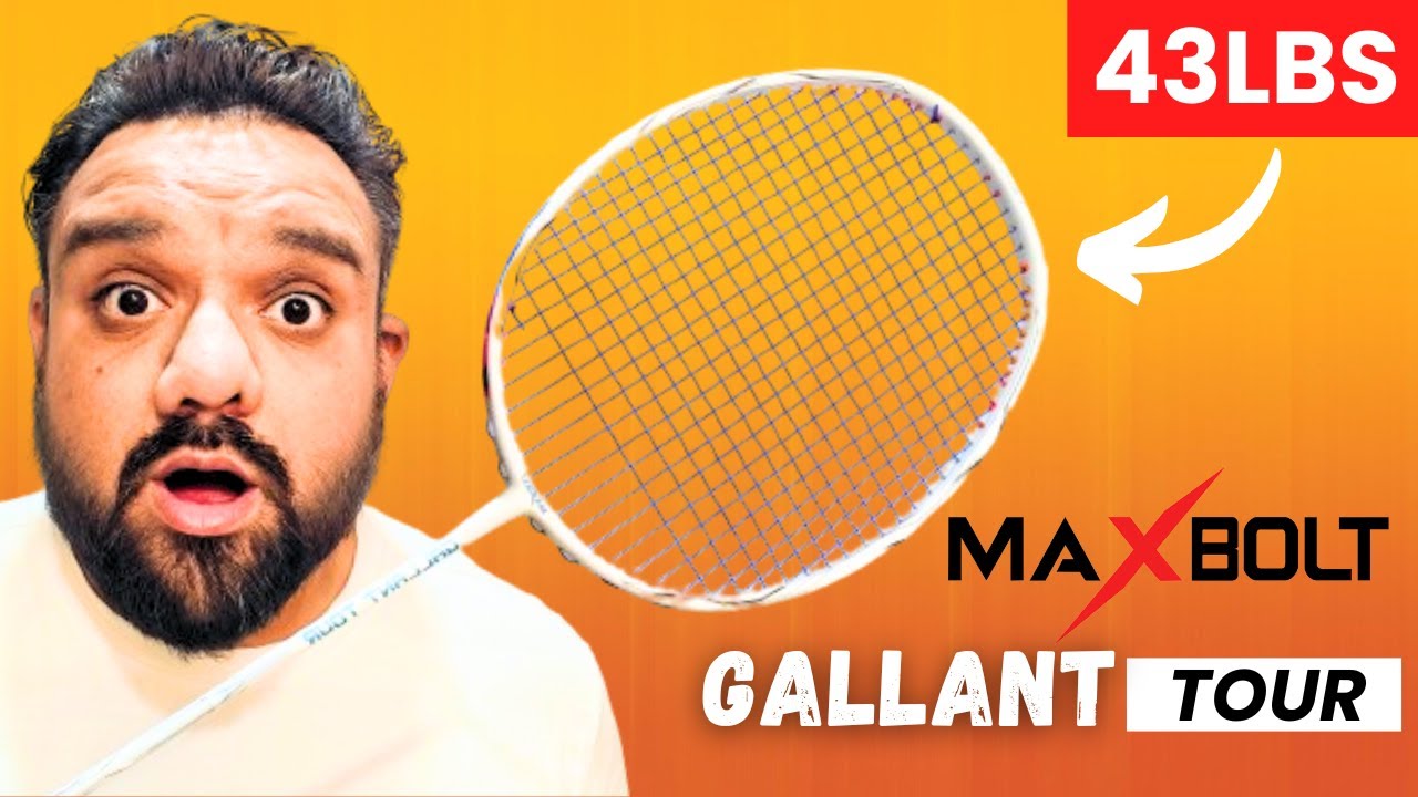Maxbolt Gallant Tour Badminton Racket: Unleashing 43lbs of Power!