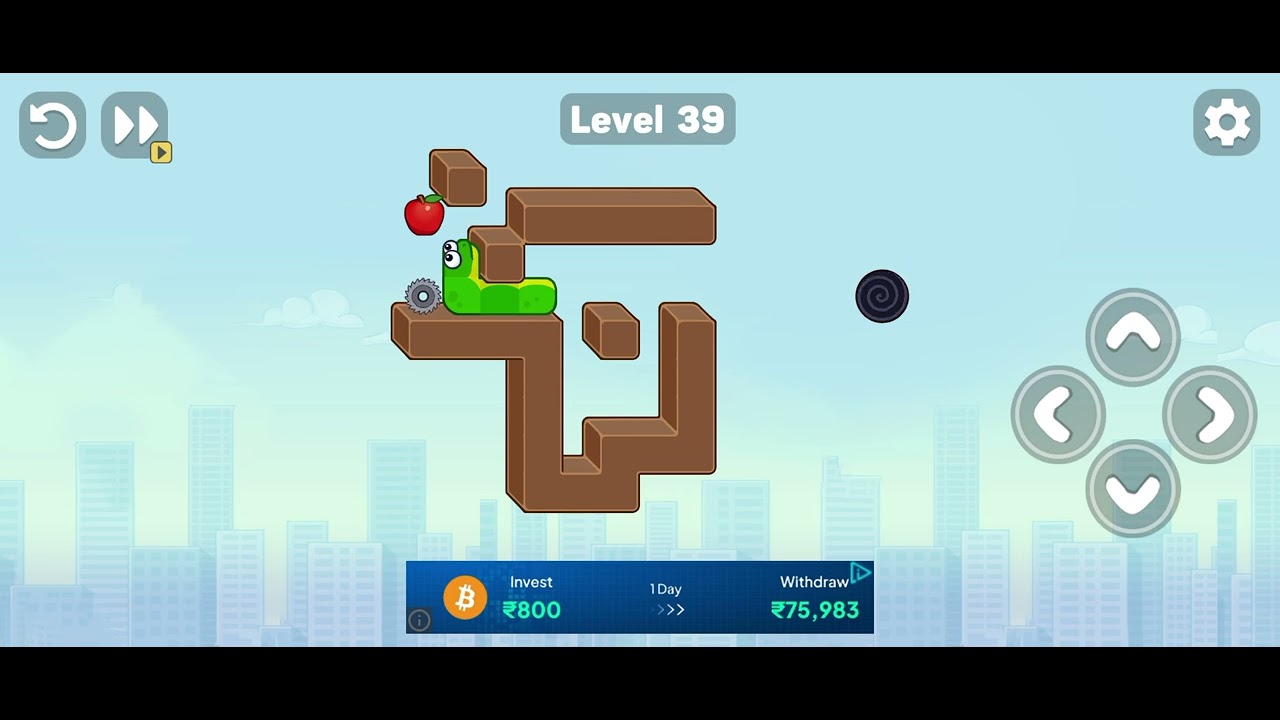 Snake Puzzle Slither to Eat Level 39 Walkthrough Solution