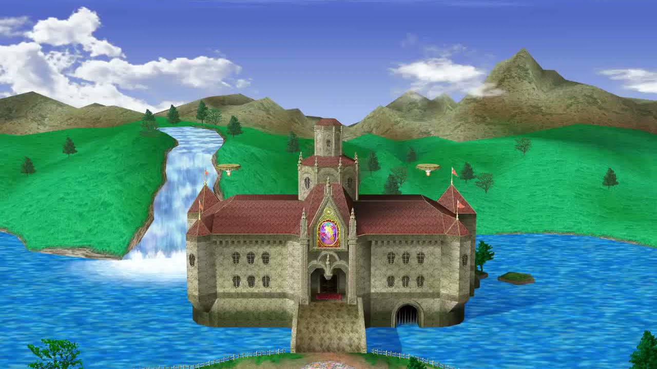 Smash Stages: Peach's Castle (Melee)