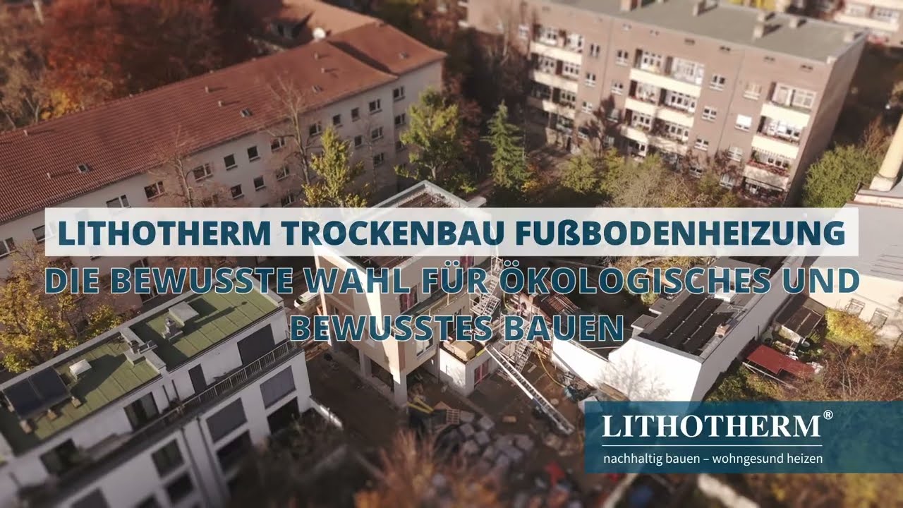 Lithotherm Trockenbaus Fußbodenheizung in einem Hanfhaus