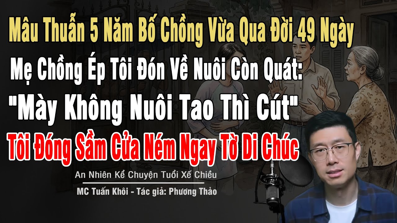Mâu Thuẫn 5 Năm Bố Chồng Vừa Qua Đời 49 Ngày, Mẹ Chồng Ép Tôi Nuôi: 