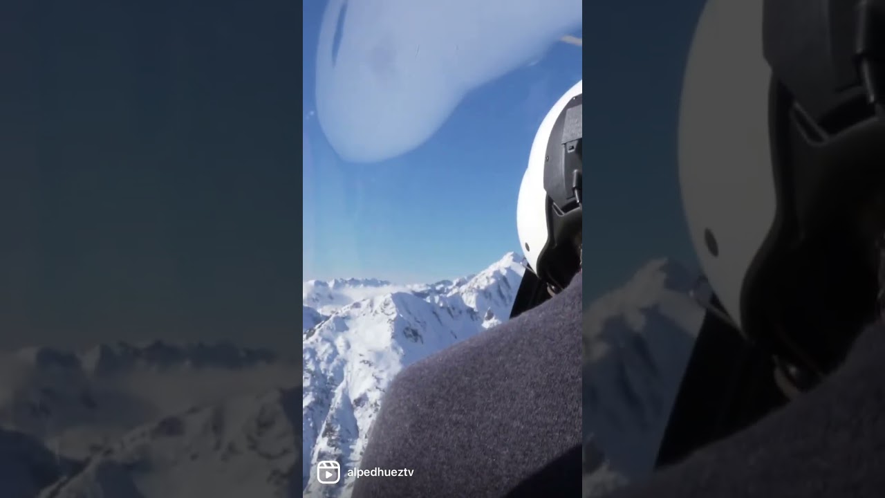 Fly over Alpe d&rsquo;Huez✈️🏔️ #alpedhuez #alpetv