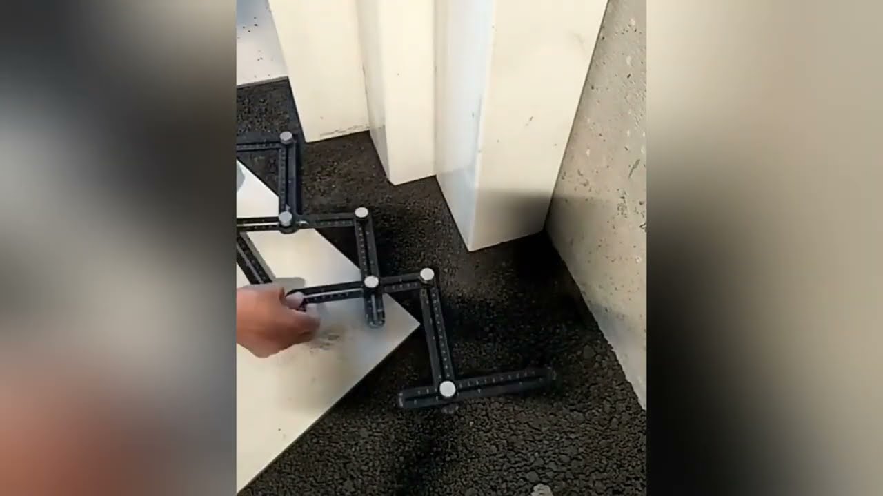 Regla Para Azulejos,universal Multiangulos Corte 5 Agujeros