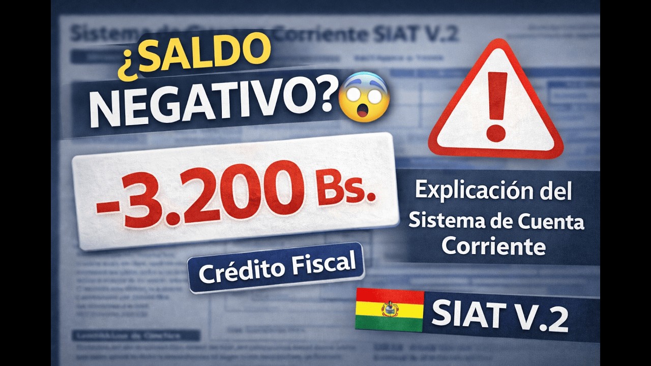 Sistema de Cuenta Corriente SIAT V.2 🇧🇴 | Saldos Negativos y Crédito Fiscal EXPLICADO