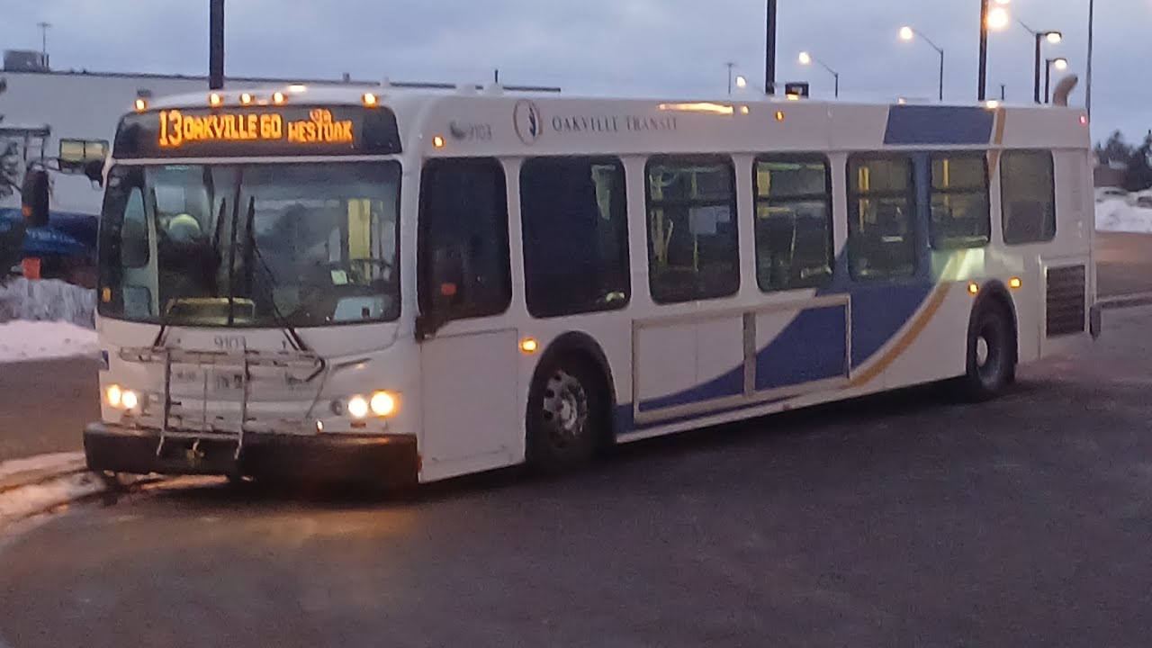 Oakville Transit 2008 New Flyer D40LFR #9103 Ride Video On Route 13 2/11/26 