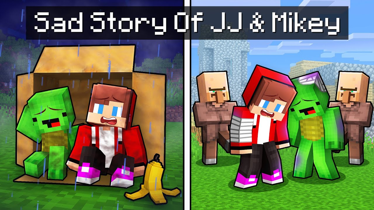Sad Story of Mikey and JJ in Minecraft (Maizen)