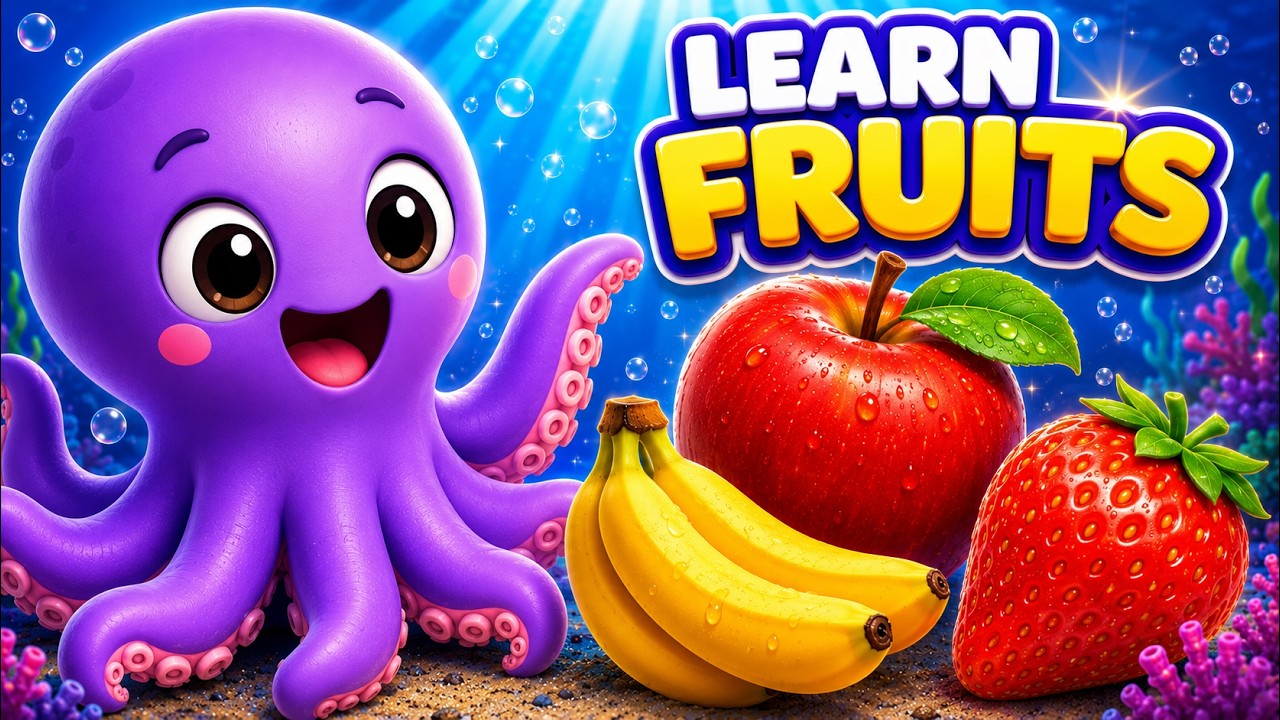 Learn Fruits for Kids 🍎🍌 | Fun Fruit Song for Toddlers | Educational Baby Video