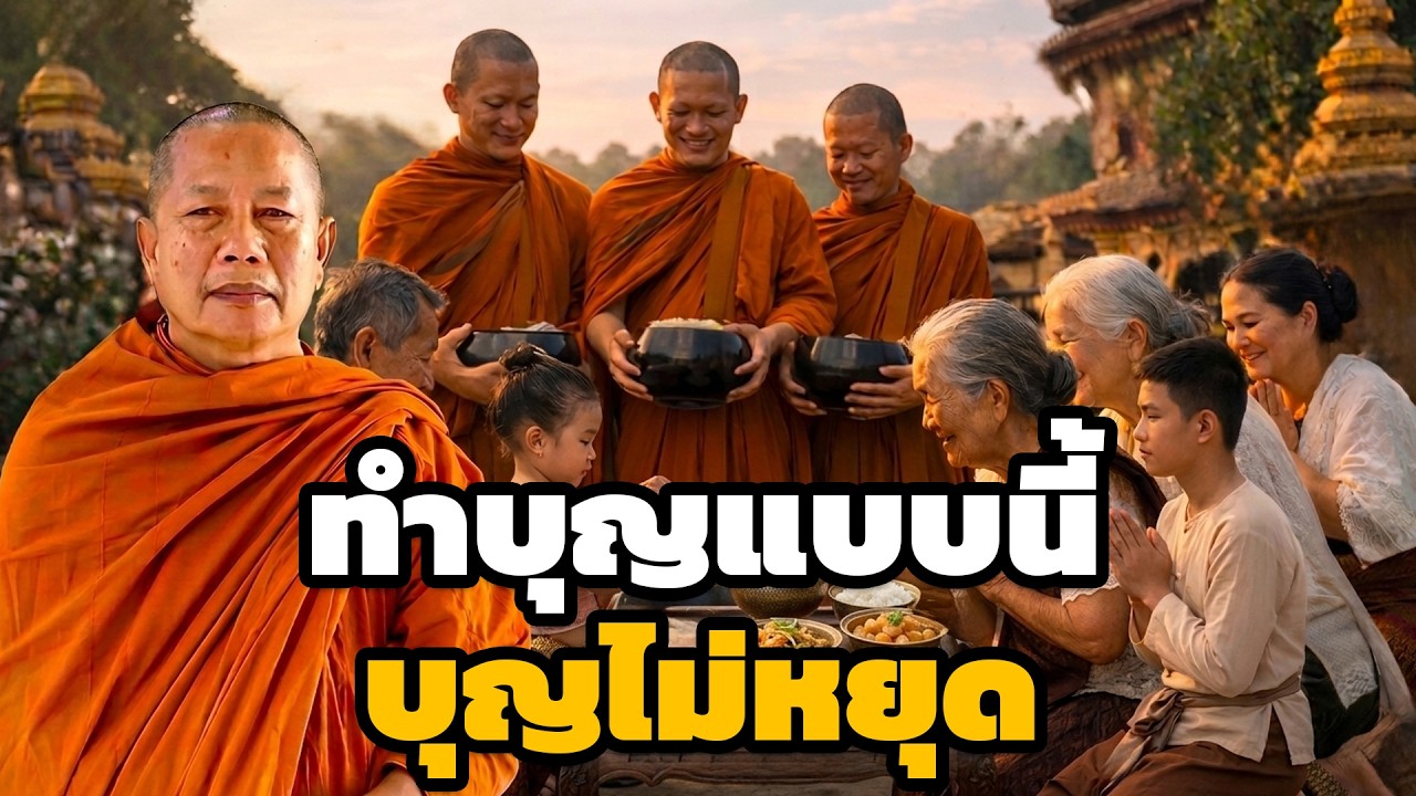 บุญที่ทำแล้วได้บุญไม่หยุดทั้งกลางวันกลางคืน  ธรรมะคลายทุกข์ พระมหาบุญช่วย ปัญญาวชิโร 2