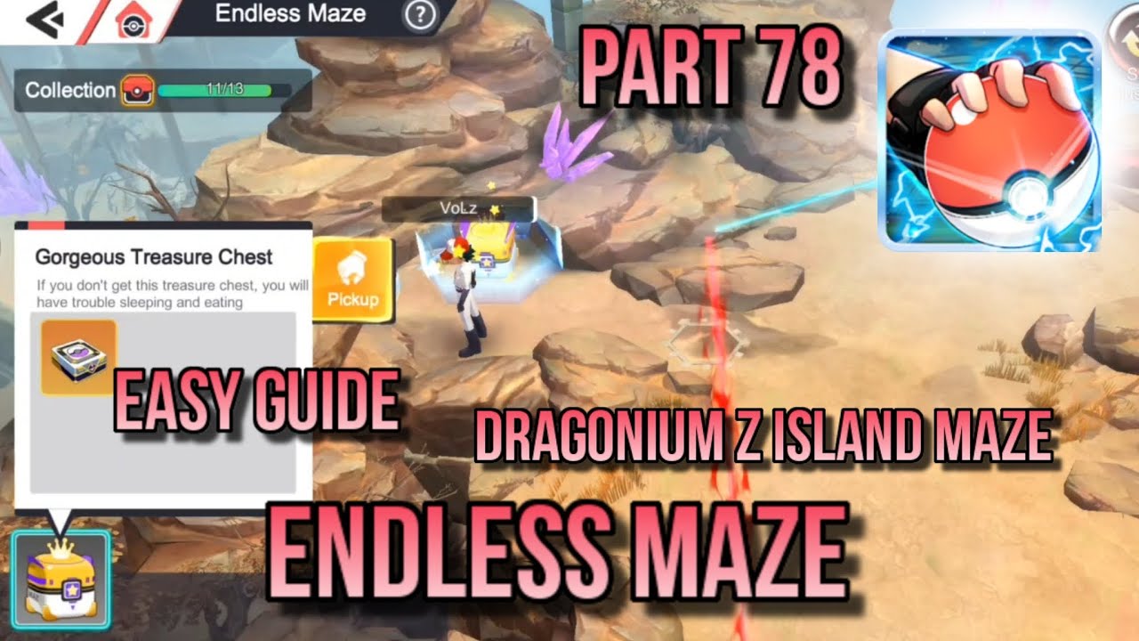 POKEVERSE WORLD GAMEPLAY PART 78 : ENDLESS MAZE DRAGONIUM Z ISLAND, COMPLETE WALKTHROUGH