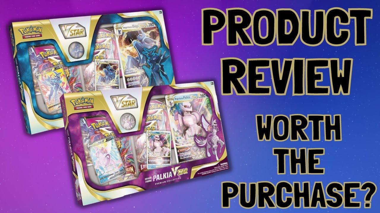 Product Review! Dialga VSTAR Palkia VSTAR Premium Collection Box