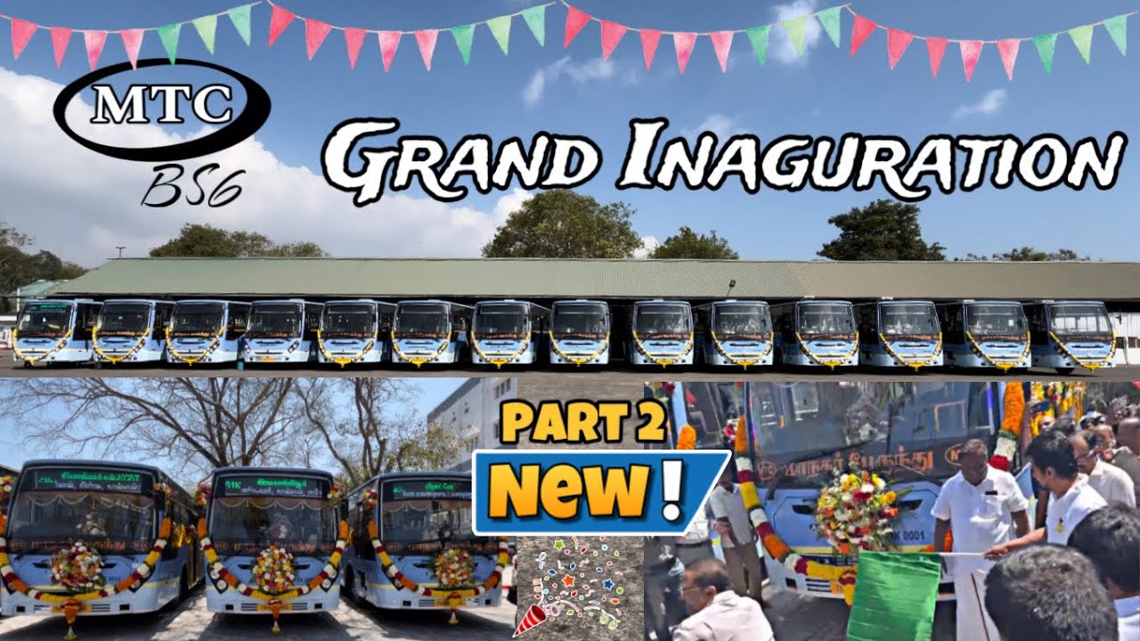 MTC 🚌 BS 6 Inaguration 🔥🎉| Full Coverage | part 2