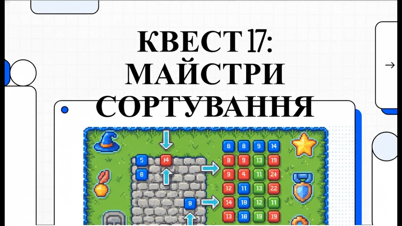 КВЕСТ 17  МАЙСТРИ СОРТУВАННЯ