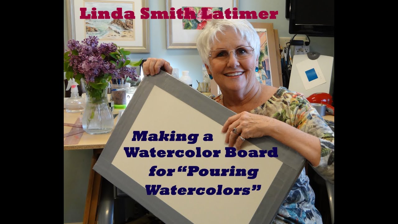 Making a Watercolor Board for Stretching Watercolor Paper and Pouring Watercolors