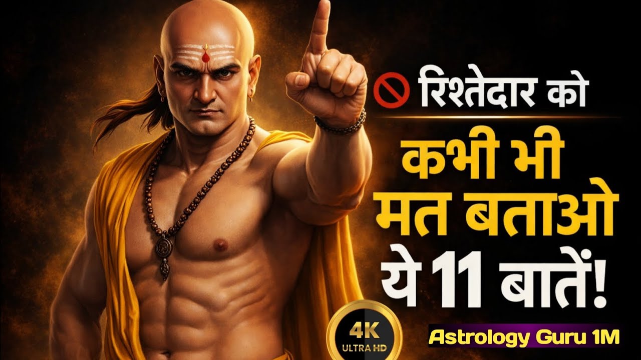 अगर ज़िंदगी में आगे बढ़ना है तो रिश्तेदारों से ये 11 बातें छुपाओ! Chanakya Niti motivation video!