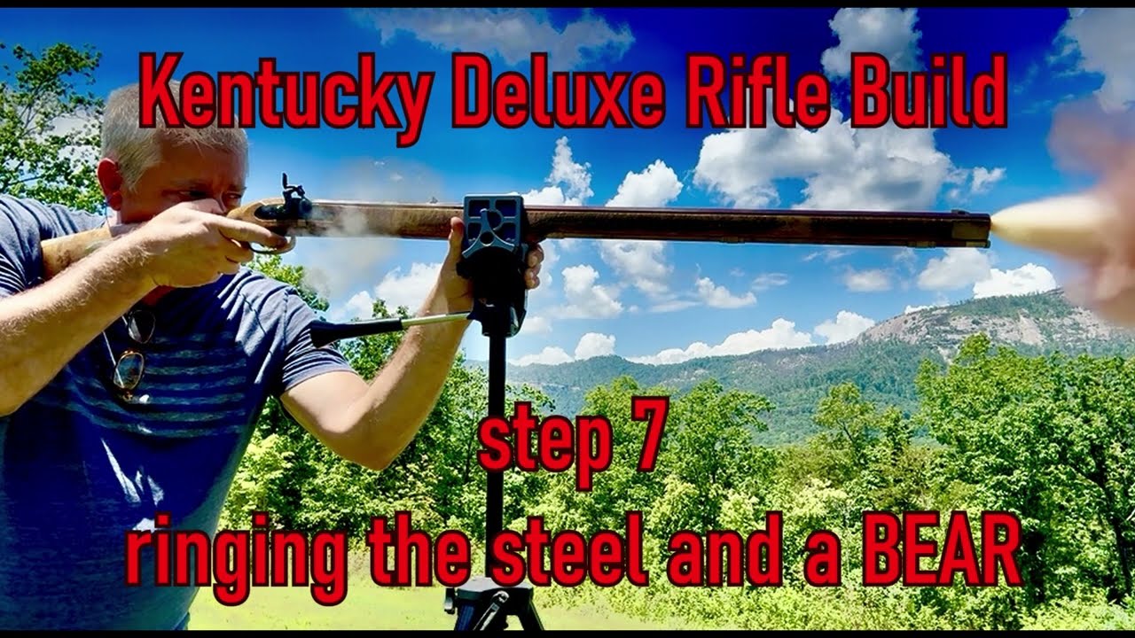 Traditions Kentucky Deluxe Rifle Build Step 7 ringing the steel and a BEAR
