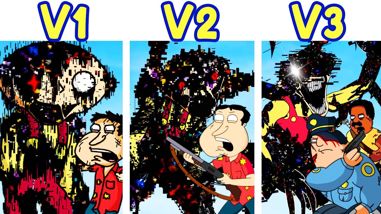 FNF DARKNESS TAKEOVER: TWINKLE V1 vs V2 vs V3 (Pibby Corrupted Family Guy)