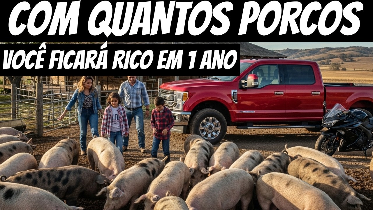 Curso completo com QUANTOS PORCOS você ficará RICO em 1 ano NEGÓCIO RENTÁVEL brasil