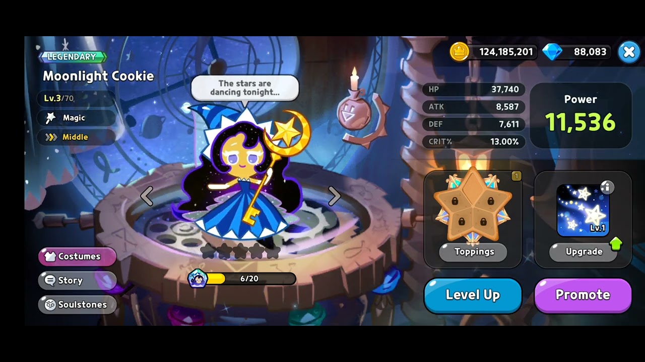 Озвучка печенья «Лунный свет» (английский | японский | корейский) — Cookie Run: Kingdom