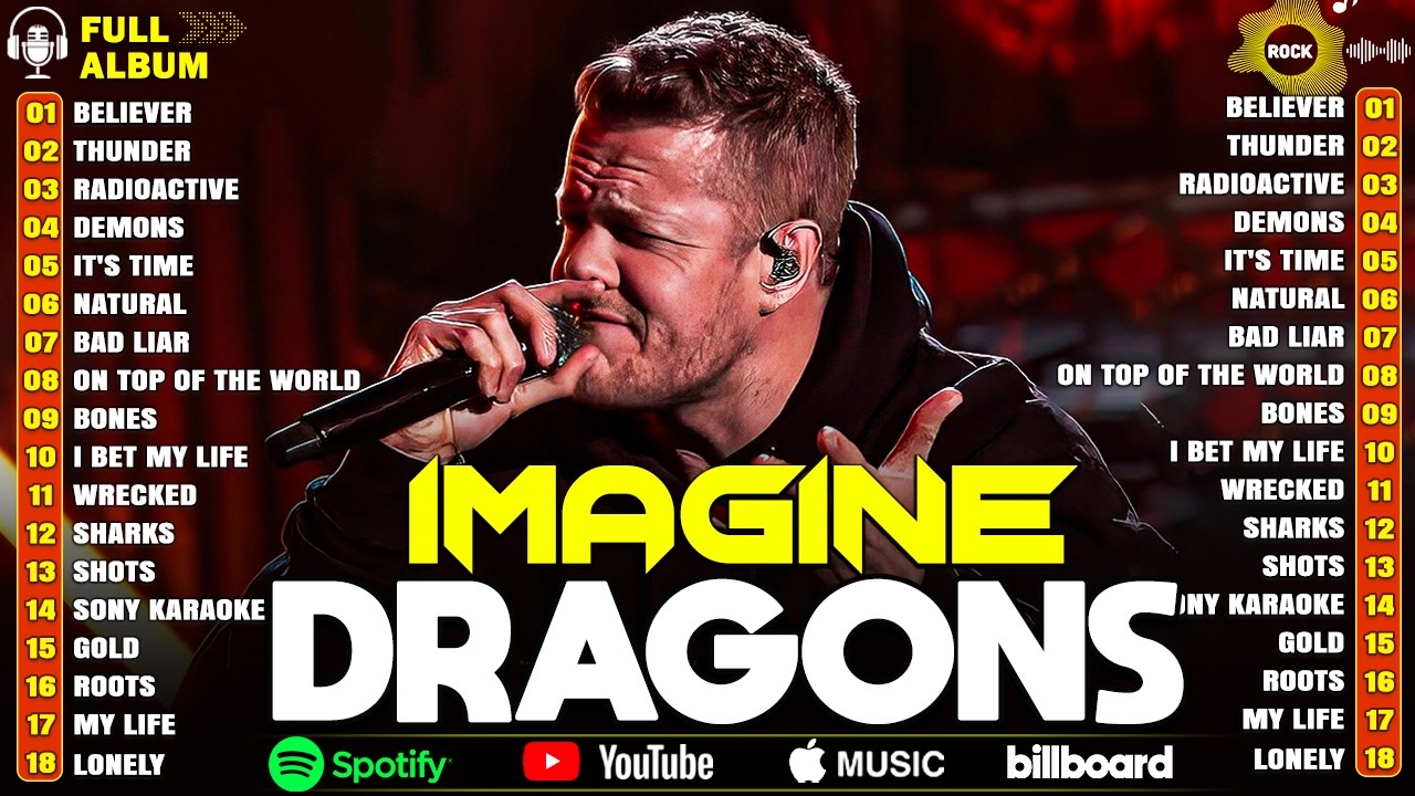 Imagine Dragons Greatest Hits Full Album 🔥 Top 10 Songs Collection 2026 🎶 Demons, Believer, Thunder