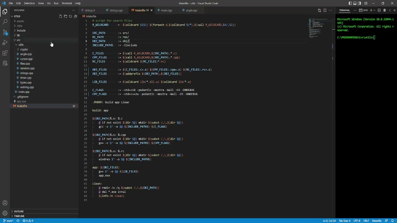 Mi nuevo archivo Makefile para estructura de proyectos