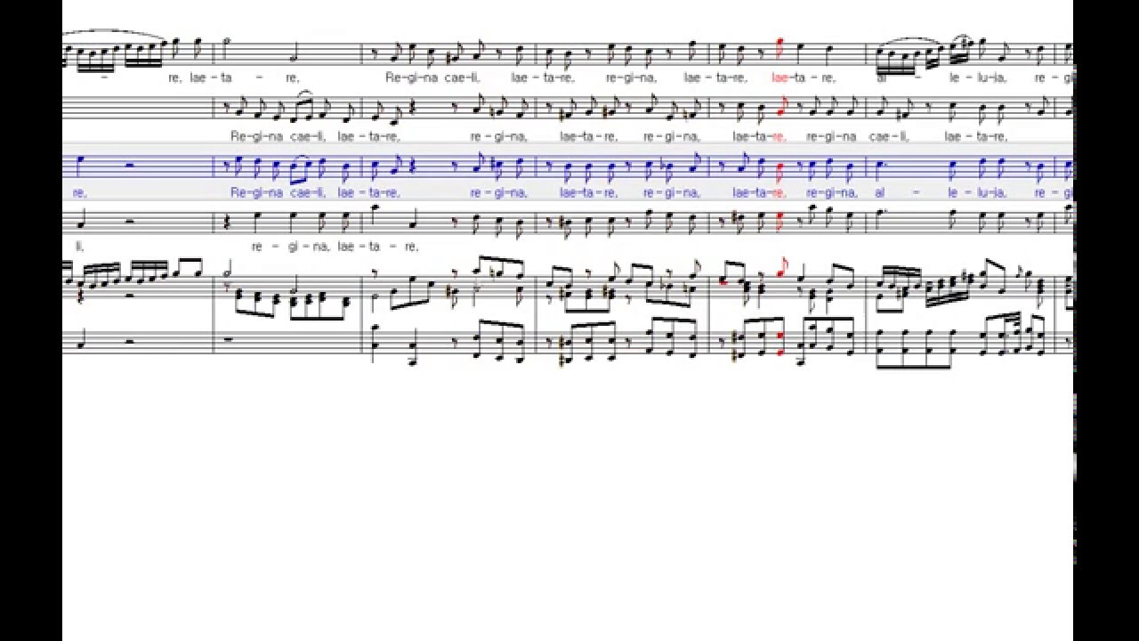 Tenor - Regina Coeli, KV 276 - W.A. Mozart