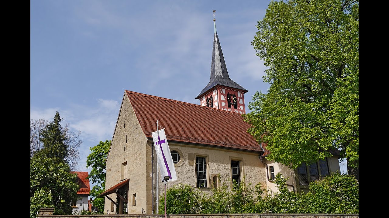 Martinskirche Affalterbach mit Glockenläuten