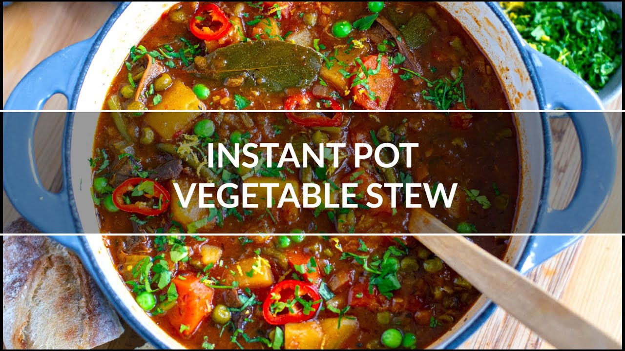 INSTANT POT VEGETABLE STEW | Vegan, Gluten-Free