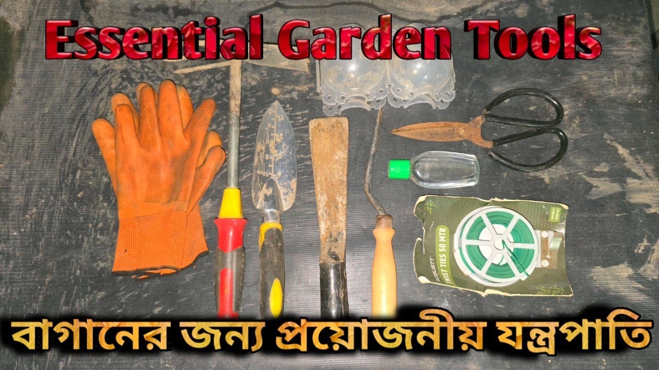 ✨️বাগানের যন্ত্রপাতি যা অবশ্যই আপনার রাখা দরকার / Essential Garden Tools Every Gardener Must Have