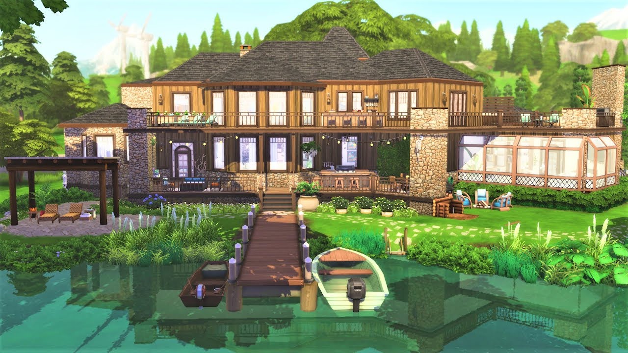 Family Lake House I Stop Motion I No CC I The Sims 4