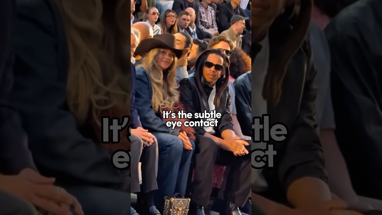 Beyonc&eacute; & Jay Z Seen Vibing At Louis Vuitton Fashion Show