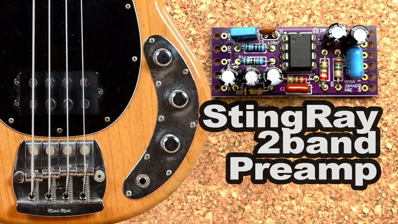 Montando Circuito Preamp MusicMan StingRay clone 2 band Baixo MMSR