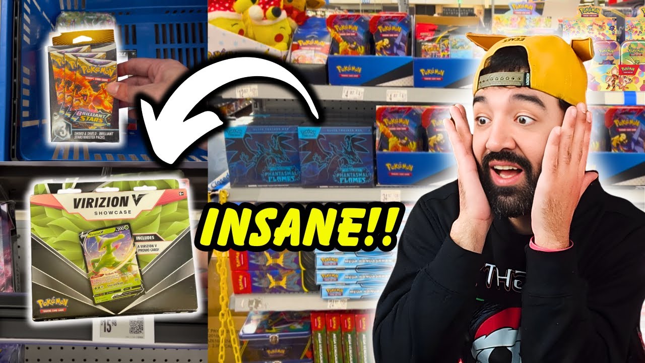Безумное пополнение запасов старых и новых карточек покемонов в Walmart! 😱 (SIR изъял их!)