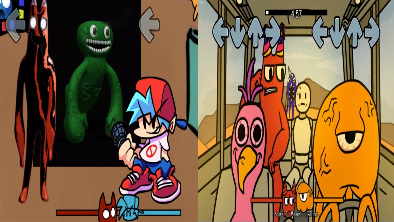 Pibby Banban vs Road Banban - FNF Mods