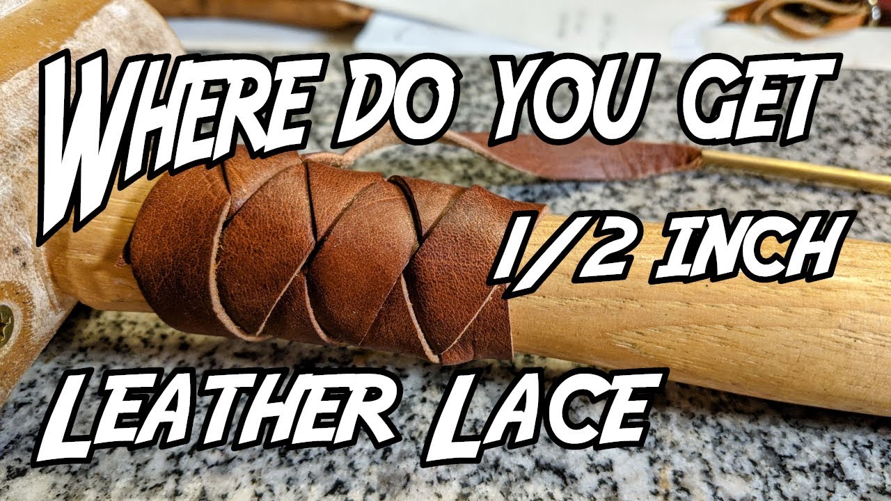 How I cut my own leather lace for braiding and knot tying.