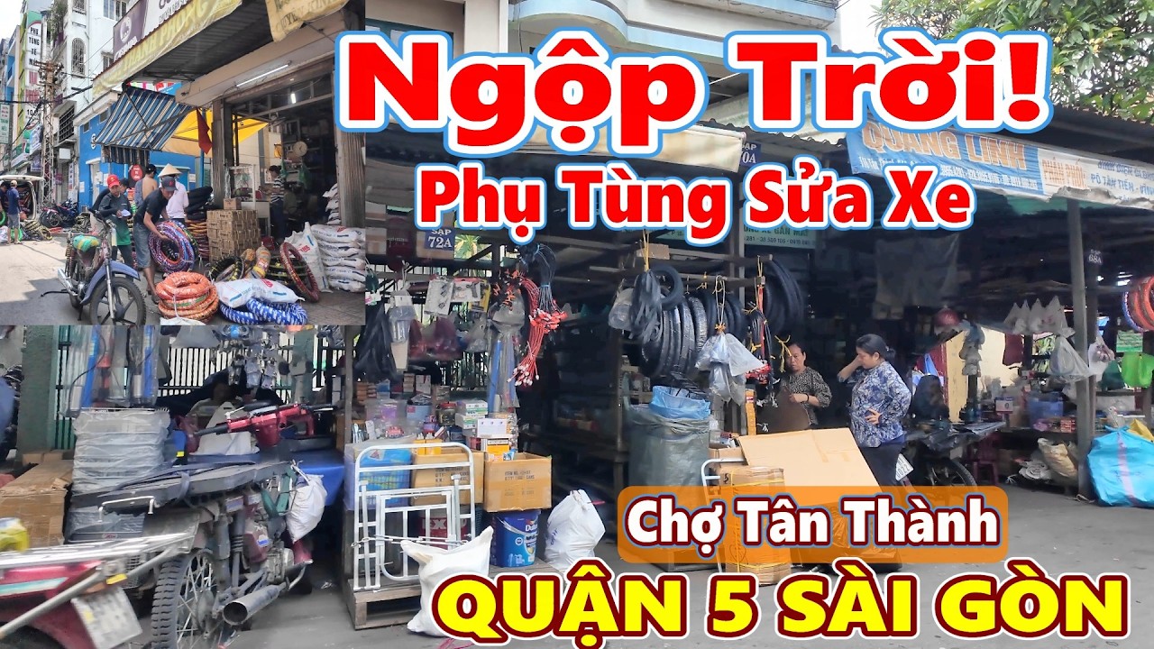 Tour Chợ Trời! Chợ Phụ Tùng Xe và Chợ Điện Tử Lớn Nhất Sài Gòn