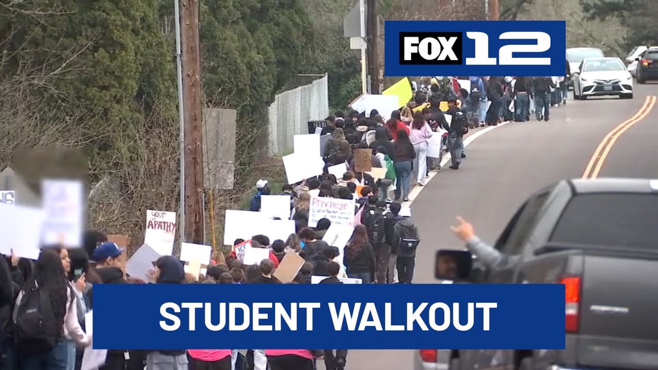 Hundreds of students march out of Hillsboro-area high schools to protest ICE raids