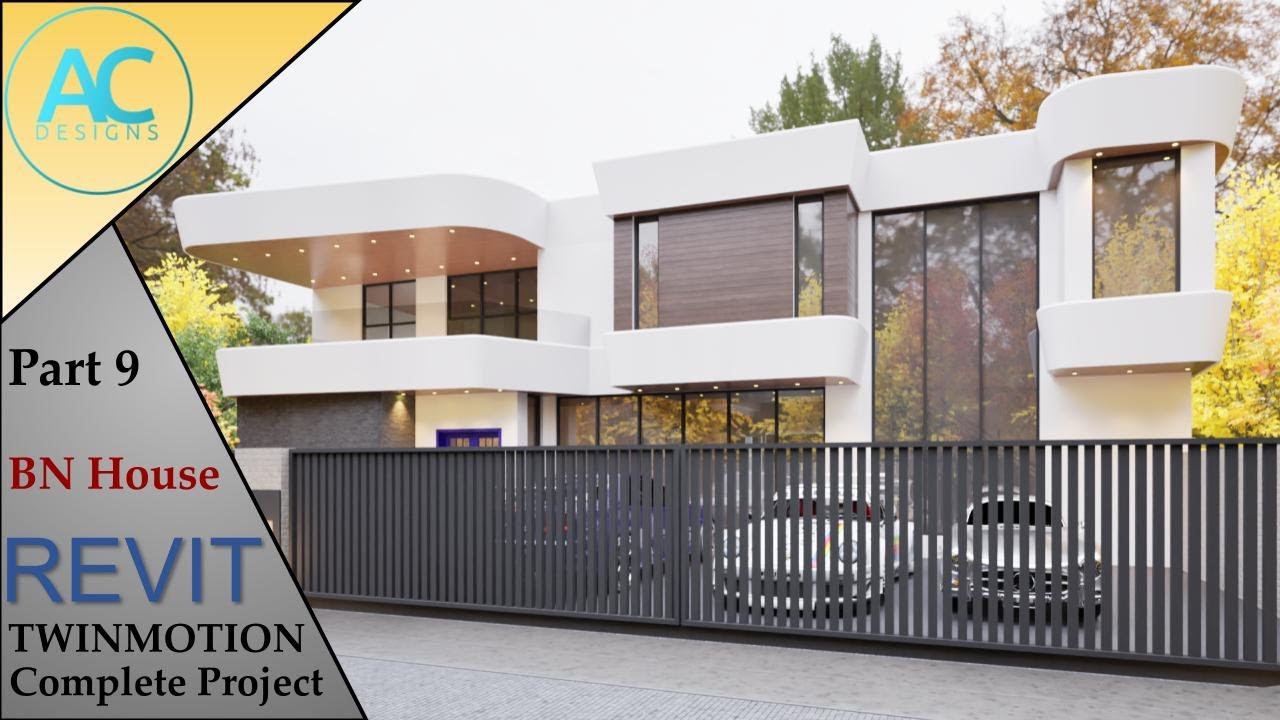 BN House | Часть 9 | Полный пошаговый проект | Учебное пособие по Revit и Twinmotion