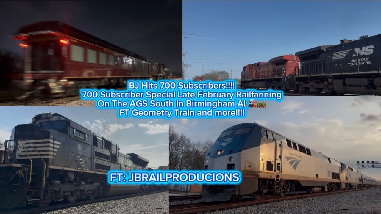 700 Subscribers! BJ’s Late February Railfanning On The AGS South In Birmingham AL🚂🛤️. 02/20, 22/2026