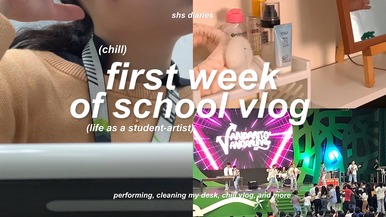 shs diaries - first week of school vlog (life as a student-artist) // a chill week 🐈