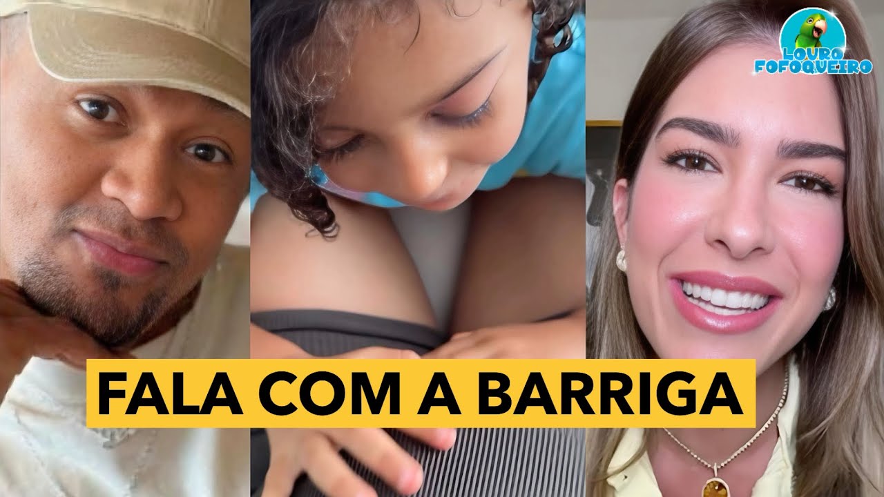 Filha de Léo Santana e Lore conversa com o irmão na barriga e encanta a web